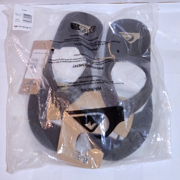 Quiksilver Carver Suede Flip Flops for Men‎ - Picture 5 of 7